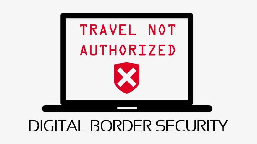 The Age Of Digital Border Security - Sign, transparent png download