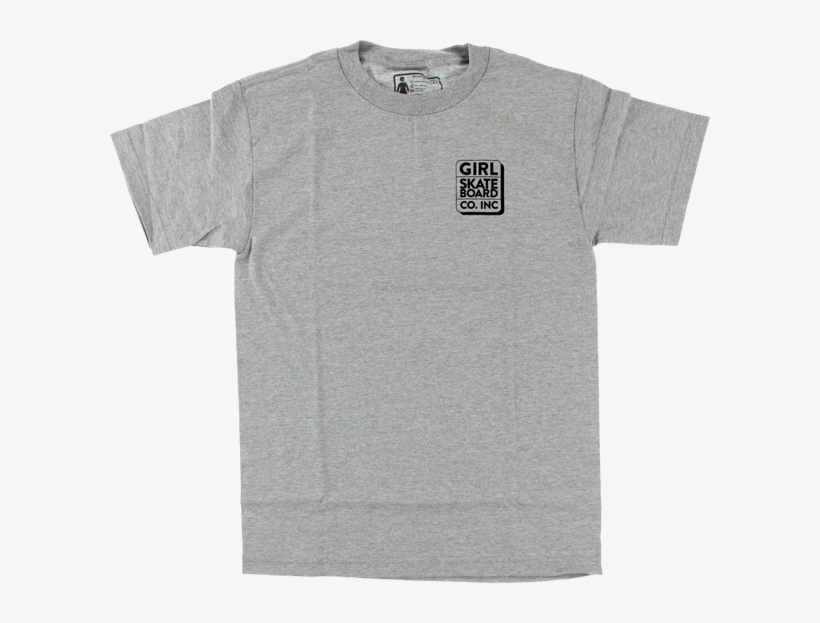 Girl Shadow Ss S-heather Grey - Active Shirt, transparent png download