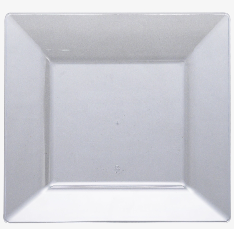 Clear Plastic Square 8in Salad Plate - Plate, transparent png download