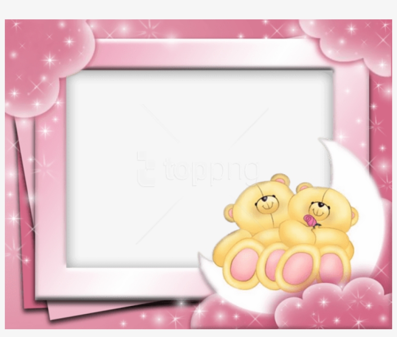 Free Png Best Stock Photos Cute Pink Frame With Bears - Teddy Bear Pink
