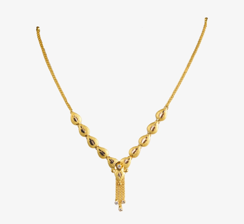 Kerala Design Gold Necklace - Necklace, transparent png download