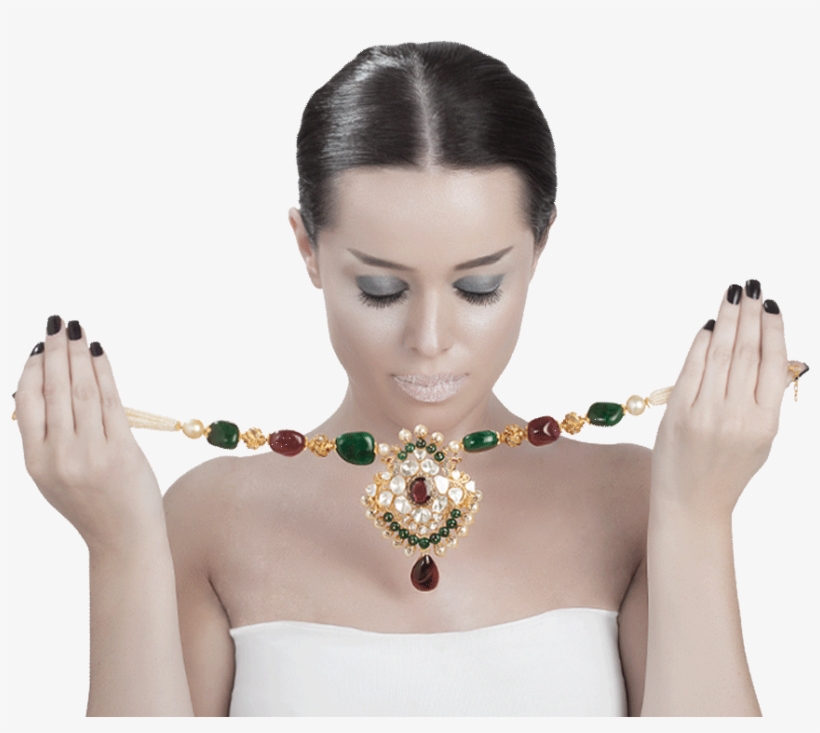 Jewellery Models Png - Girl, transparent png download