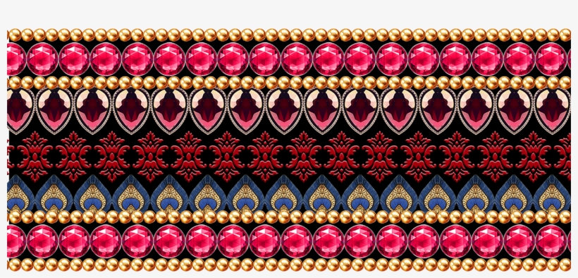 Jwellery Border Design - Motif, transparent png download