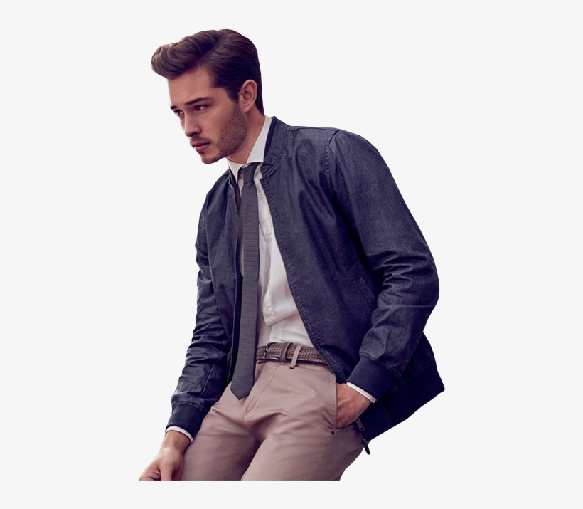 Bomber Jacket, Francisco Lachowski, Liu Jo, Beard Styles, - Smart Shirt Tie And Bomber Jacket, transparent png download