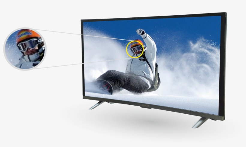 Tv's Design Makes It To Stand On The Top And Colour - Dual Screen Wallpaper Snowboard, transparent png download