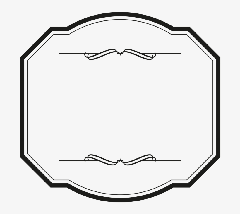 Ornament Frame - Line Art, transparent png download