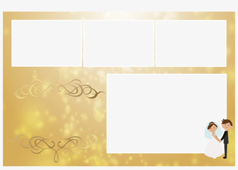 Gold Wedding Couple, transparent png download