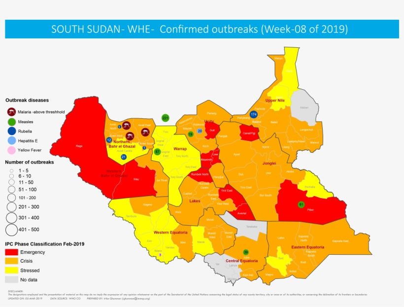 Ss Confirmed Disease Outbreaks In Week 08 ) - Map, transparent png download