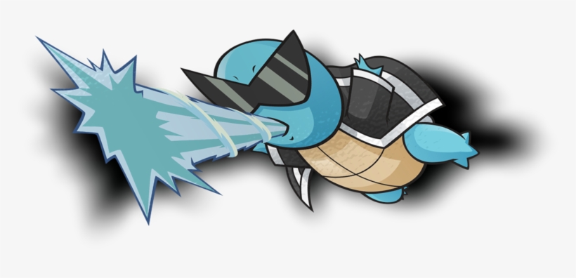 Squirtle X Squad Full Sticker - Graphic Design, transparent png download