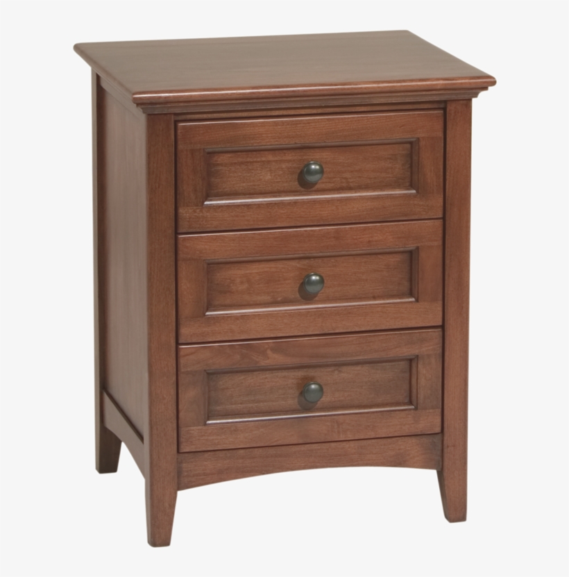 Mckenzie 3‑drawer Nightstand - Narrow Three Drawer Dresser, transparent png download
