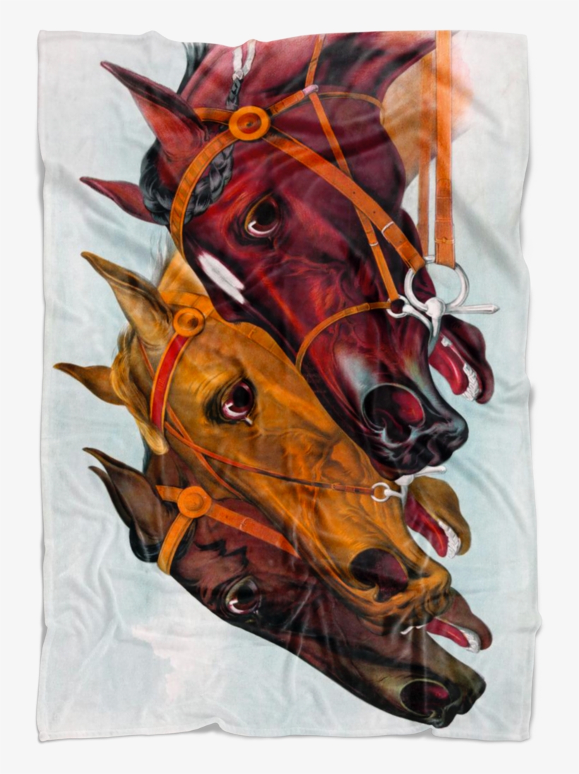 Horse Fleece Blanket - Duvet, transparent png download