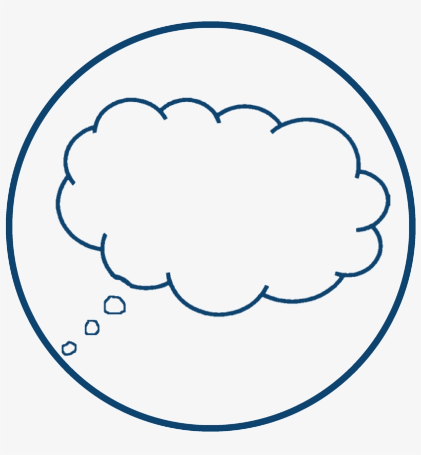 Vision Icon Blue - Animated Thought Bubble Png, transparent png download