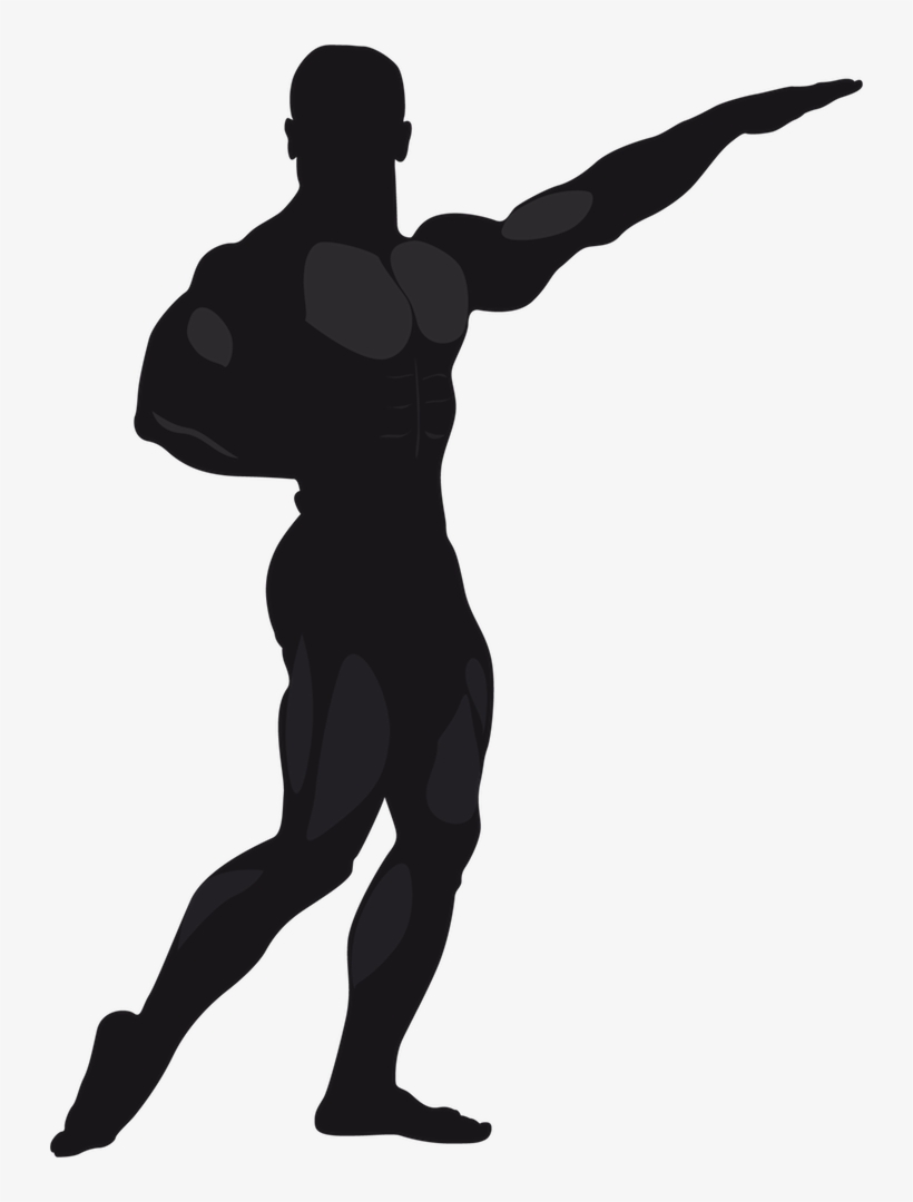 Bodybuilding Stickers Messages Sticker-3 - Silhouette, transparent png download