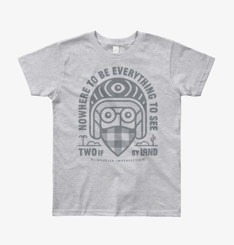 2xl Kidsshirt Outline Mockup Front Flat Heather Grey, transparent png download