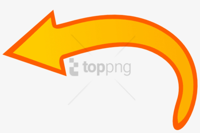 Free Png Curved Arrow Pointing Left Png Image With - Curved Arrow To The Left, transparent png download