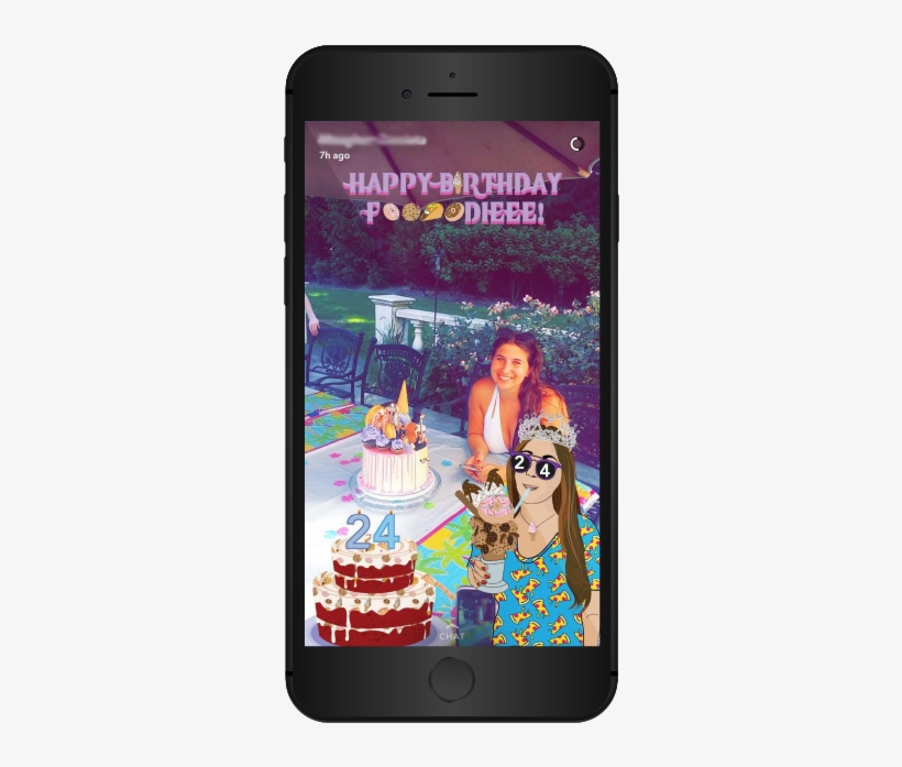 Foooodieee Birthday Filter - Smartphone, transparent png download