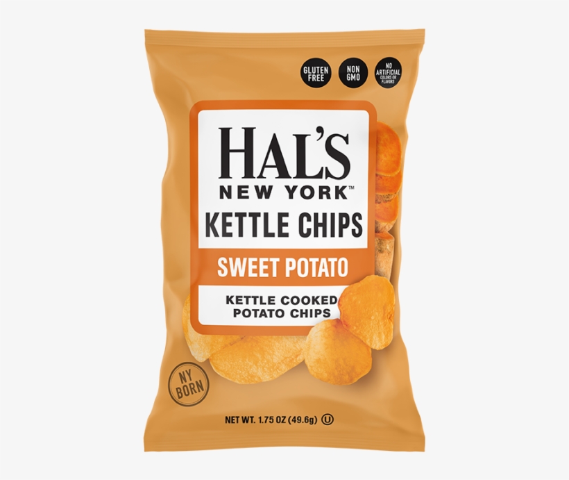 Hal's New York Kettle Cooked Gluten Free Potato Chips, - Potato Chip, transparent png download