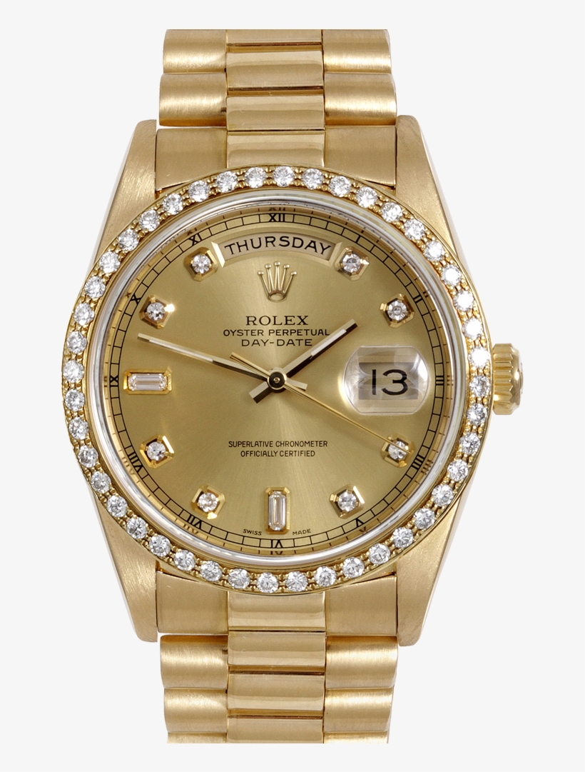 Submariner Milgauss Rolex Datejust Daytona Free Clipart - Rolex Gold Day Date Brown, transparent png download