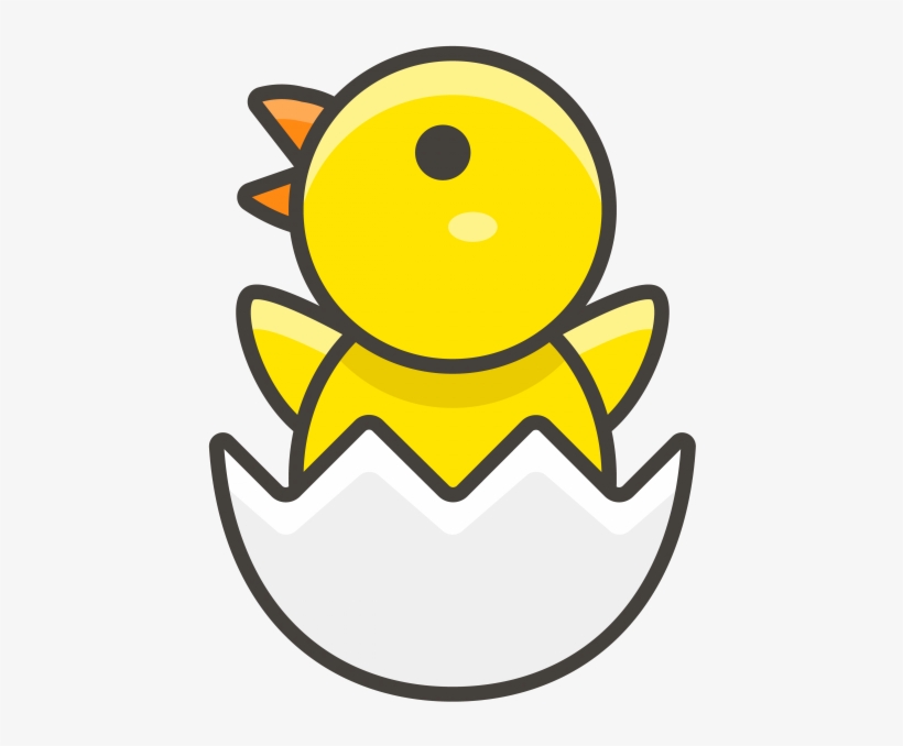 Hatching Chick Emoji Icon - Chick Icon, transparent png download