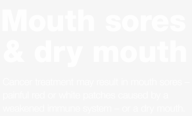Mouth Sores & Dry Mouth - Poster, transparent png download