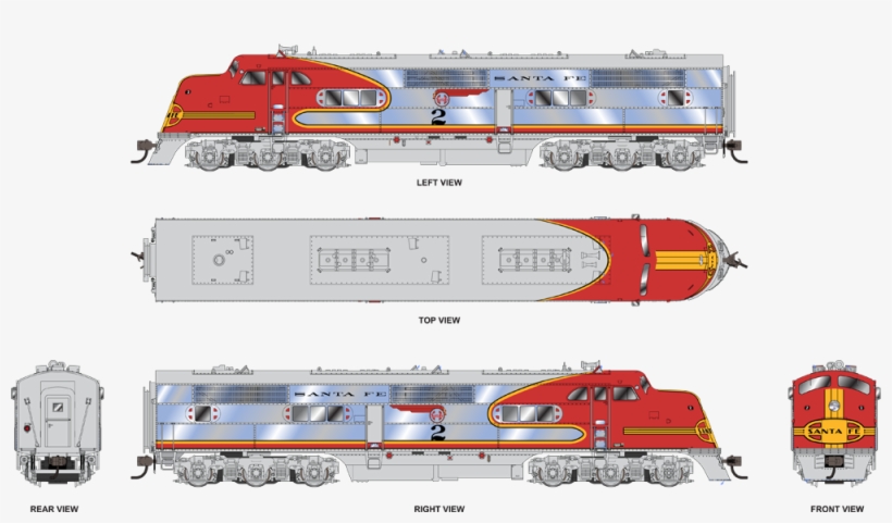 View Larger Image - Broadway Limited Atsf E1, transparent png download