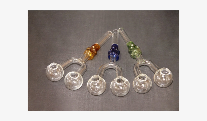 Double Head Gass Smoking Pipe - Crystal, transparent png download