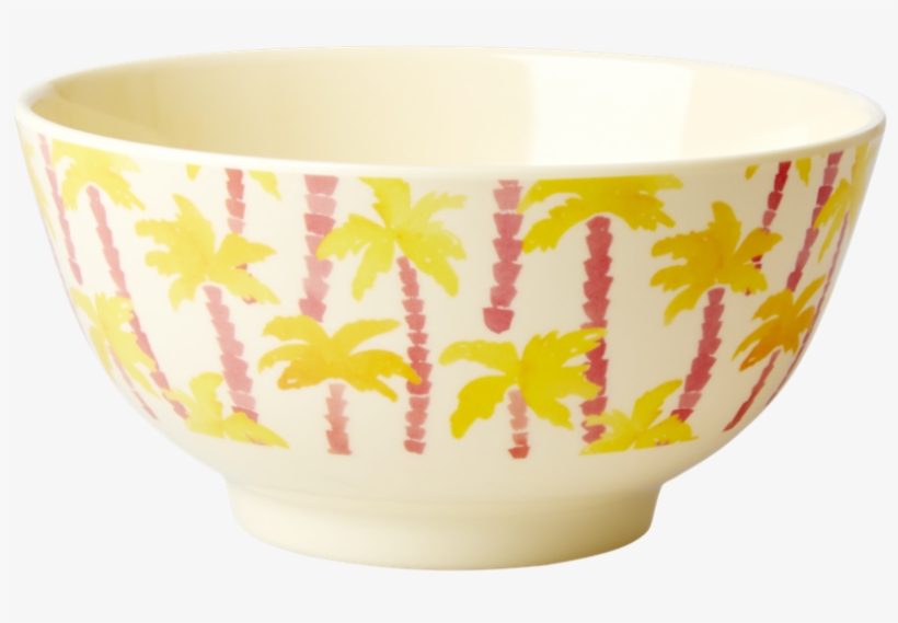 Palm Tree Print Melamine Bowl By Rice Dk - Bowl, transparent png download