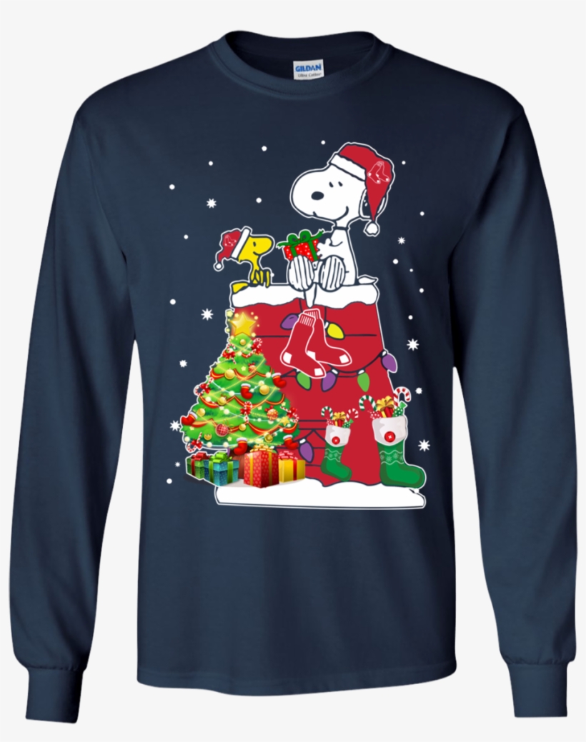 Check Out This Awesome Boston Red Sox Snoopy & Woodstock - She Lived Happily Ever After T Shirt, transparent png download