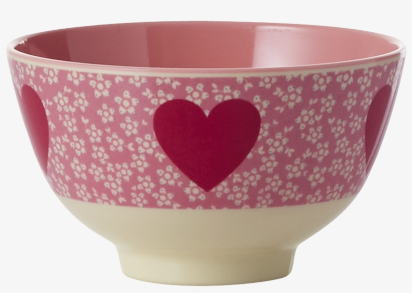 Lovely Heart Melamine Printed Bowl By Rice Dk Coming - Ceramic, transparent png download