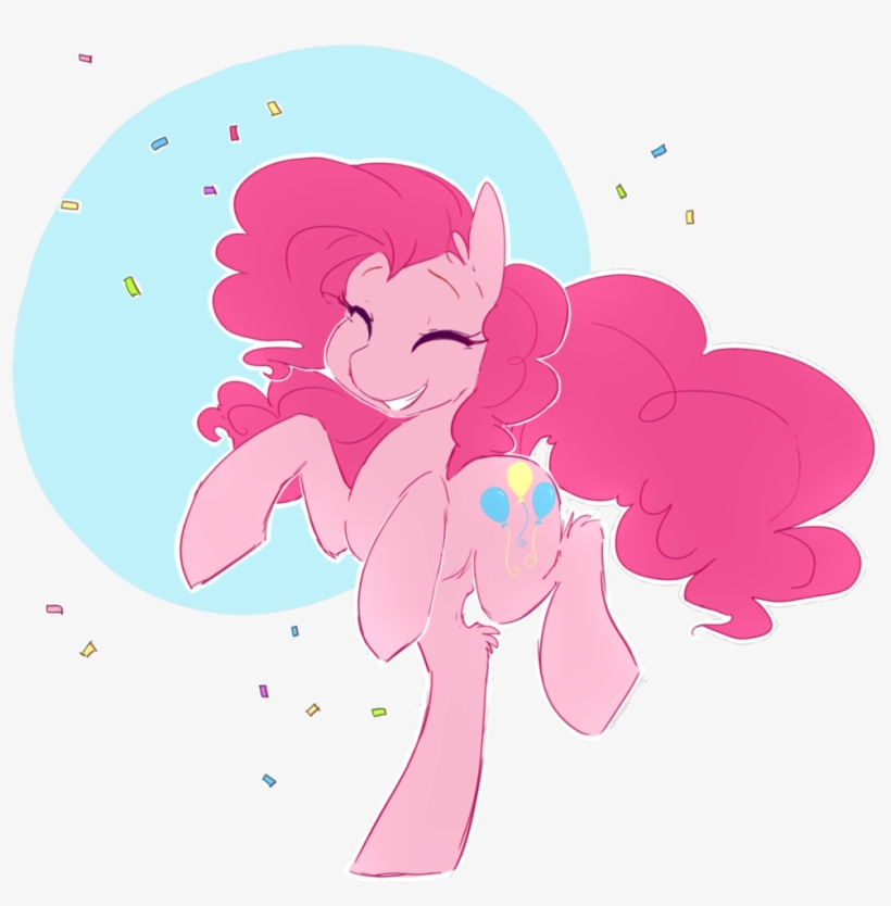 Braindead, Confetti, Cute, Dancing, Eyes Closed, Pinkie - Illustration, transparent png download