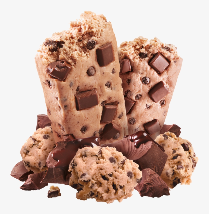 Chocolate Chips Png - Chocolate Chip Cookie Dough Powerbar, transparent png download