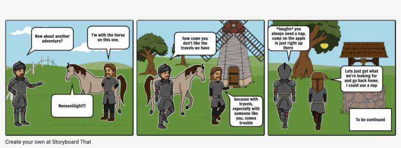 Don Quiote And The Golden Apple - Cartoon, transparent png download