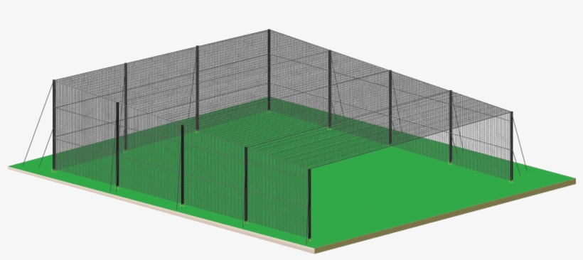 Golf Range Netting Enclosure Example Sketch - Architecture, transparent png download