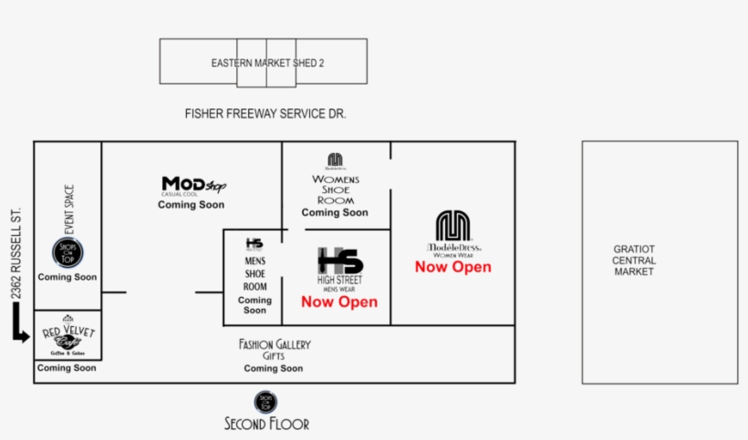 Shops On Top Store Map Element - Diagram, transparent png download