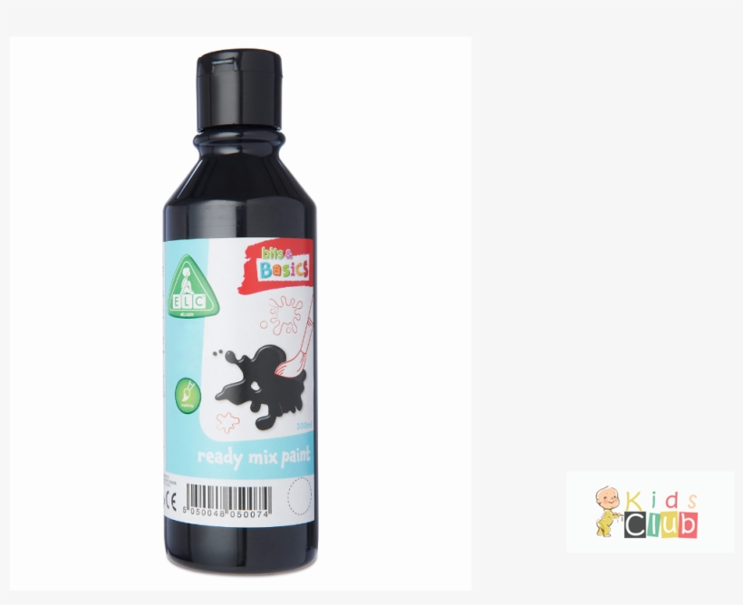 Editorpick Black Ready Mix Paint 300ml Image - Bottle, transparent png download