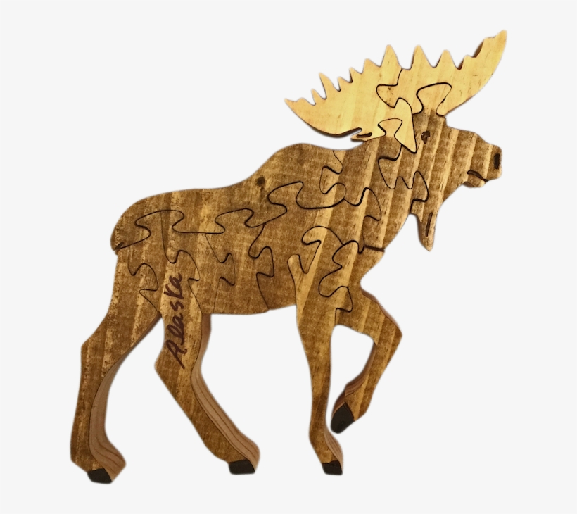 Moose Handcut Wood Puzzle - Donkey, transparent png download