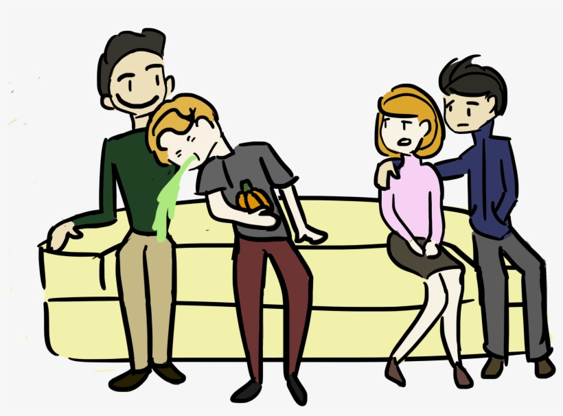 Illustration Human Behavior Product Cartoon At Night - Cartoon, transparent png download