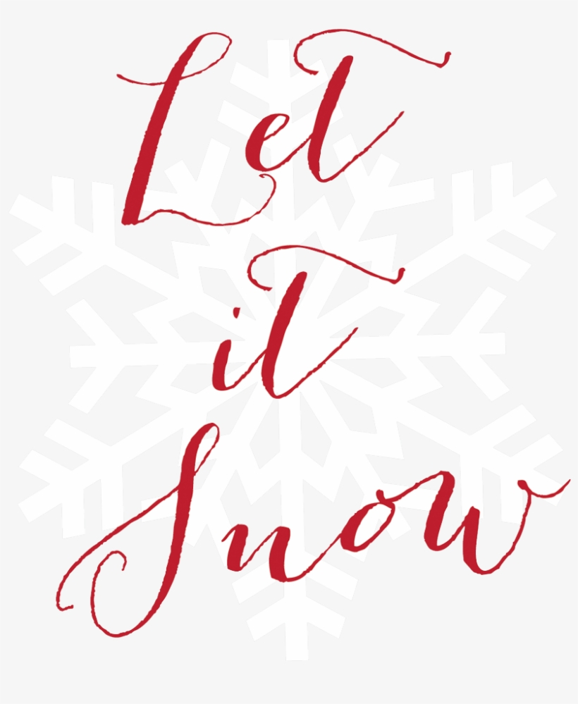 Let It Snow - White Snowflake Clipart Transparent Background, transparent png download