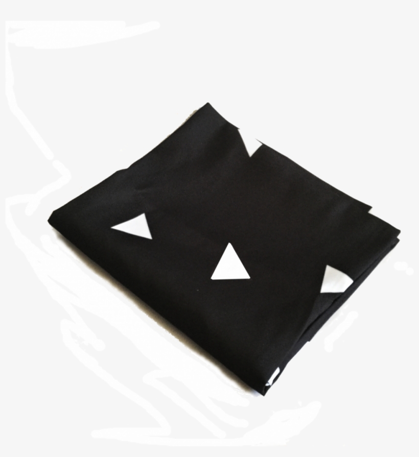 Lençol De Cama Triângulos Preto / Branco - Triangle, transparent png download