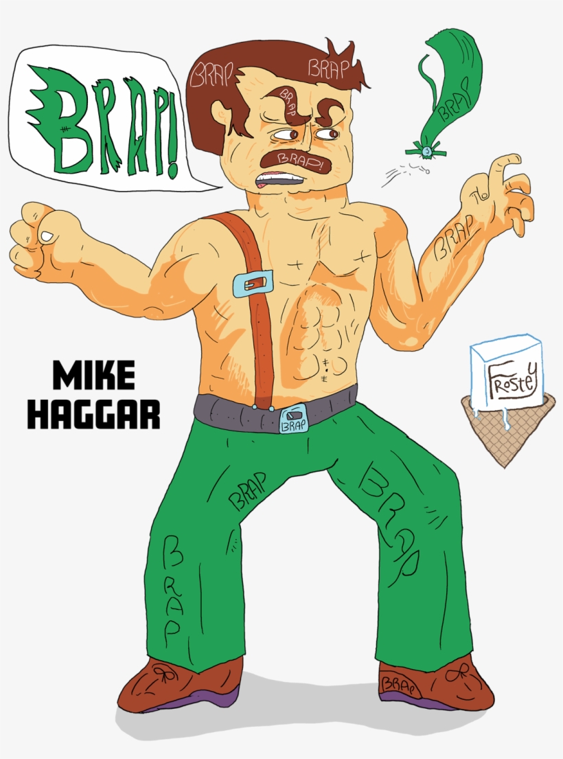 I Drew This Haggar Today On Stream - Cartoon, transparent png download