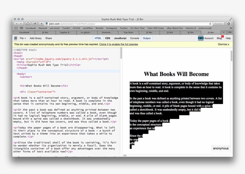 My Idea Was That When Online, As You Scroll, The Words - Web Page, transparent png download