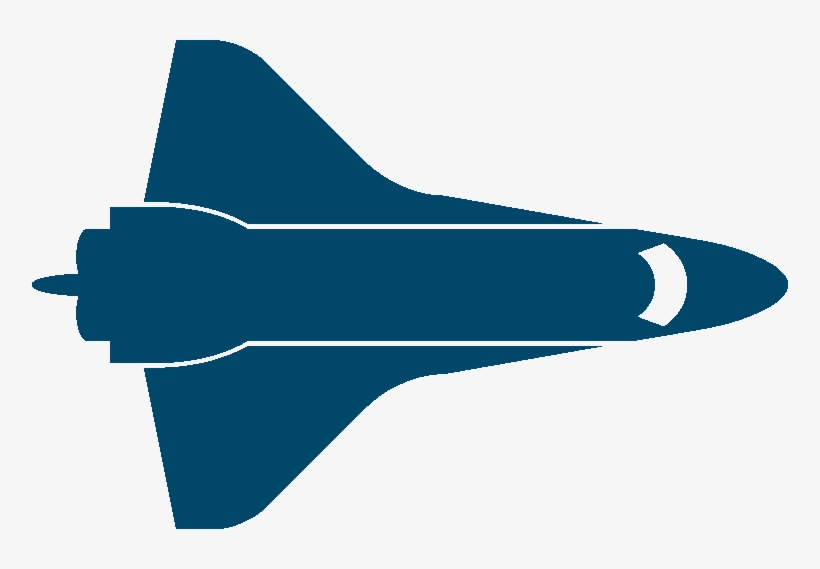 Mejora De La Estabilidad Y Control De Vuelo De Un Mini-helicóptero - Space Shuttle Silhouette, transparent png download