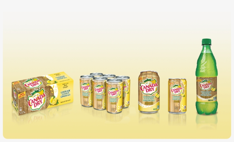 Canada Dry Club Soda Lemon-lime Products In A Box And - Lemon Ginger Ale Canada Dry, transparent png download