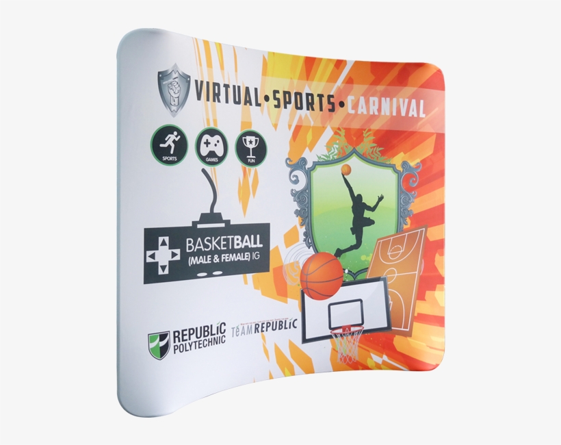 8ft Curved Tension Fabric Display - Flyer, transparent png download