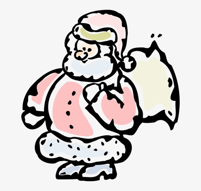 Vector Illustration Of Santa Claus, Saint Nicholas,, transparent png download