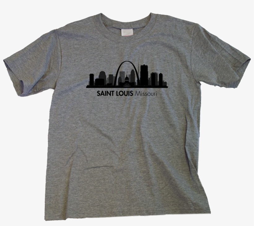 Youth Grey Skyline Of Saint Louis, Missouri - Skyline, transparent png download