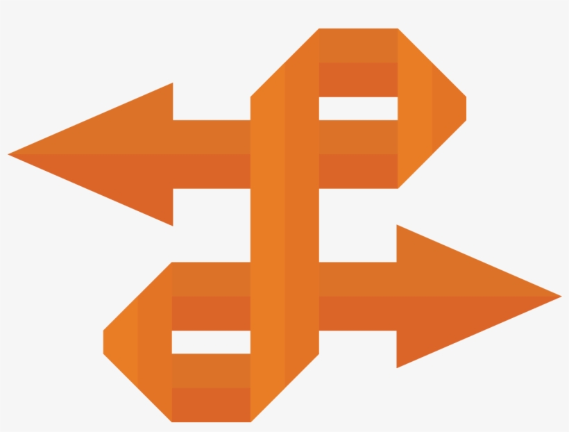 Paper Arrow To The - Contrario Png, transparent png download