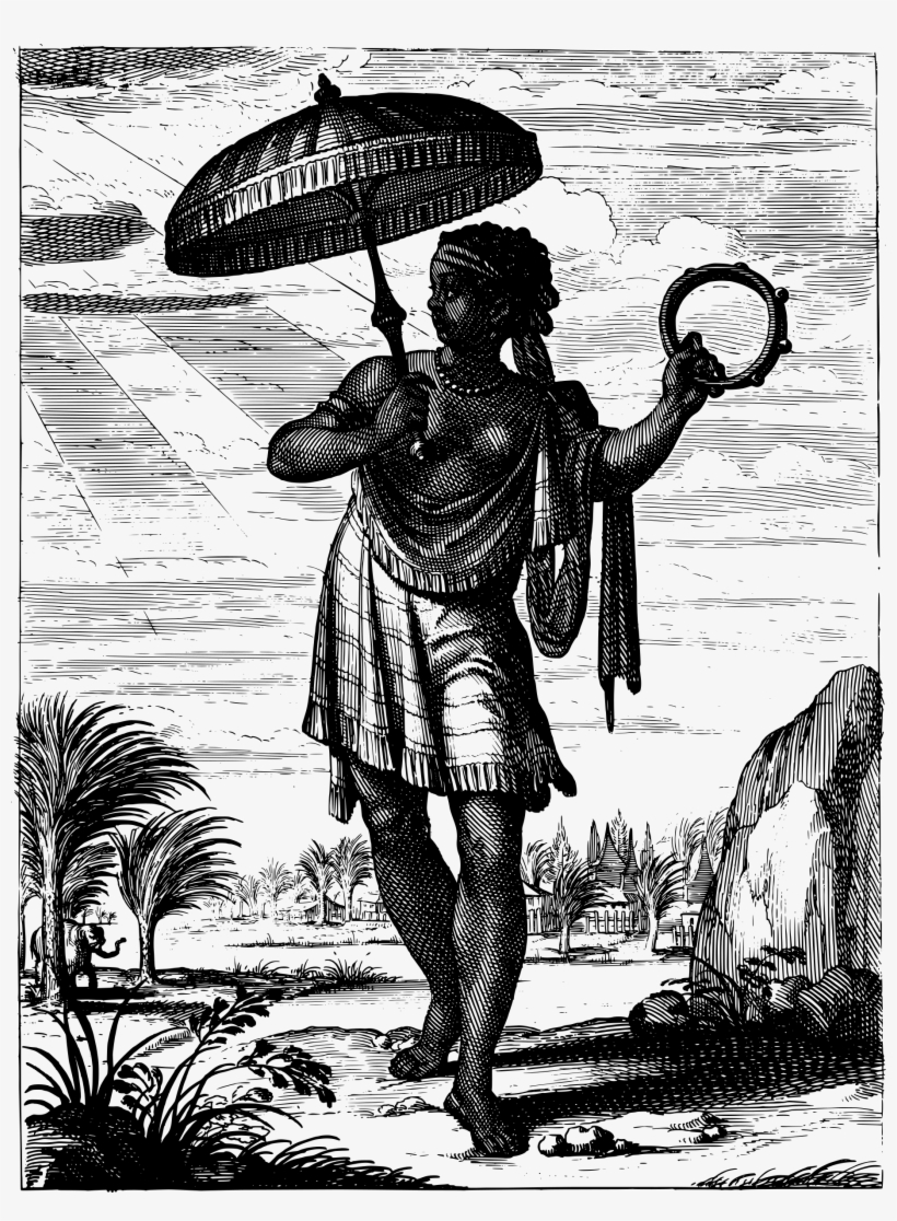 This Free Icons Png Design Of African Woman With Umbrella - Africa (l'afrique), transparent png download