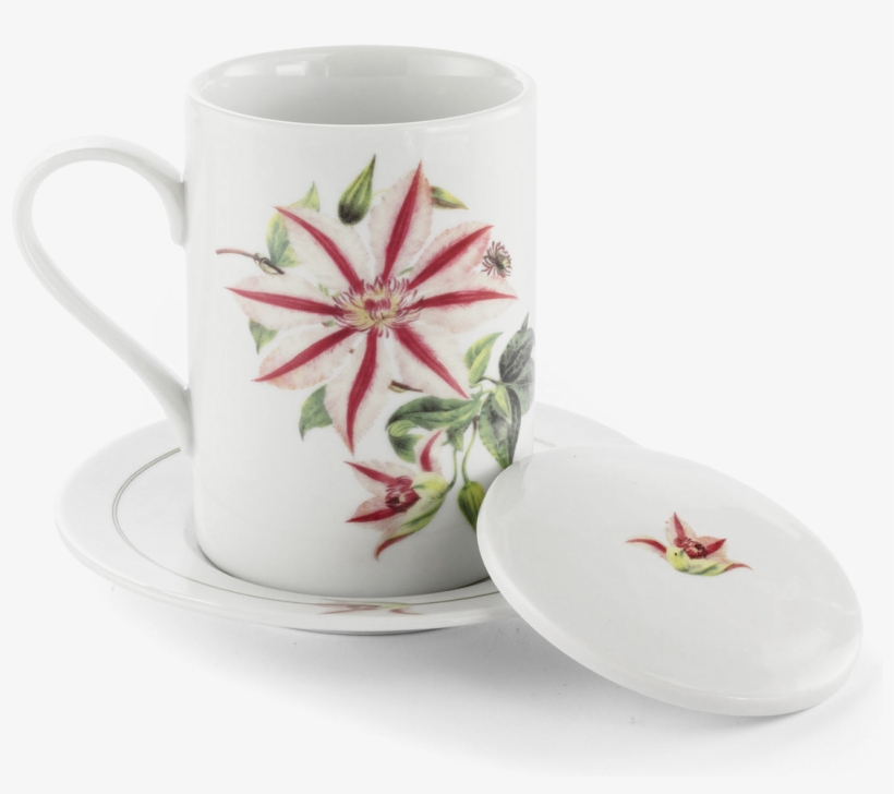 Picture Of Clematis Tea Cup Aboca Museum Collection - Ceramic, transparent png download
