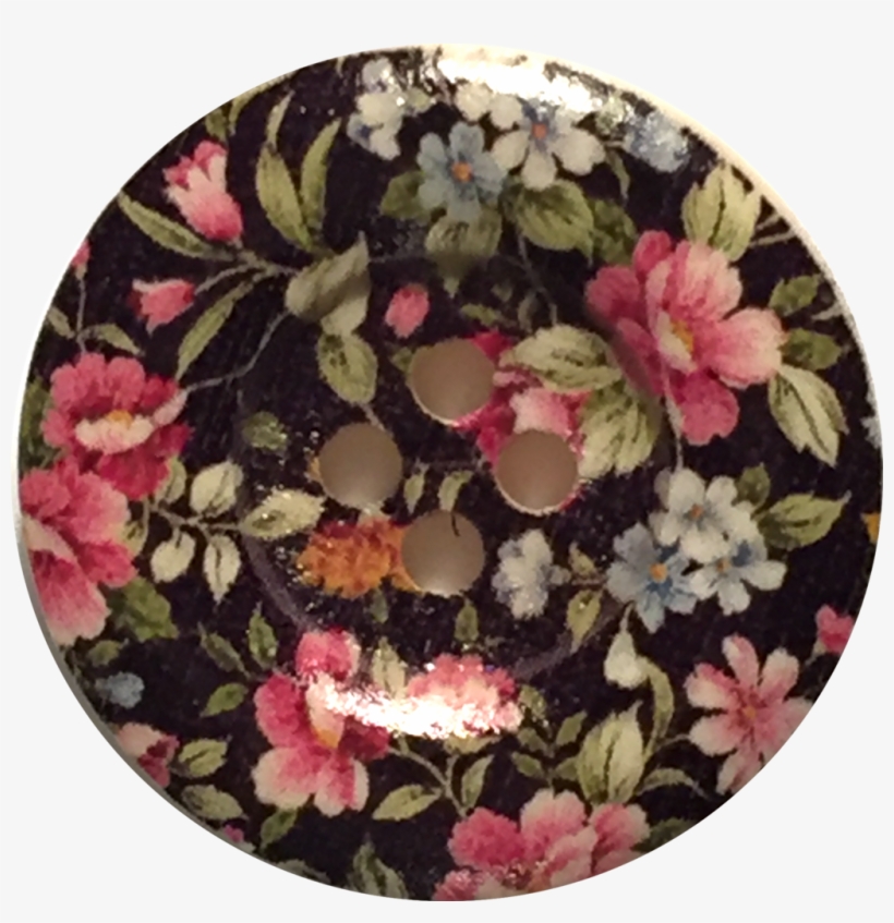 Kate's Flower Garden Button, transparent png download